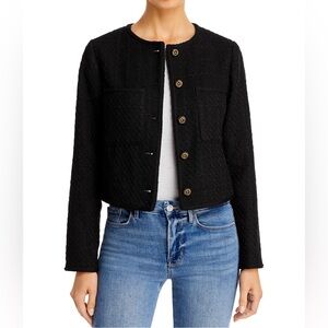 Aqua Black Tweed Jacket size S NWT